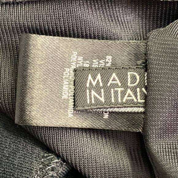 LA PERLA Size 8 Black Viscose Blend Beaded Sleeveless Long Dress - Picture 7 of 10